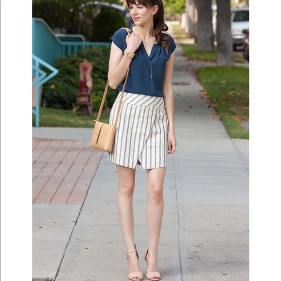 J.Crew  faux wrap skirt, Blogger fav!! - Picture 7 of 8